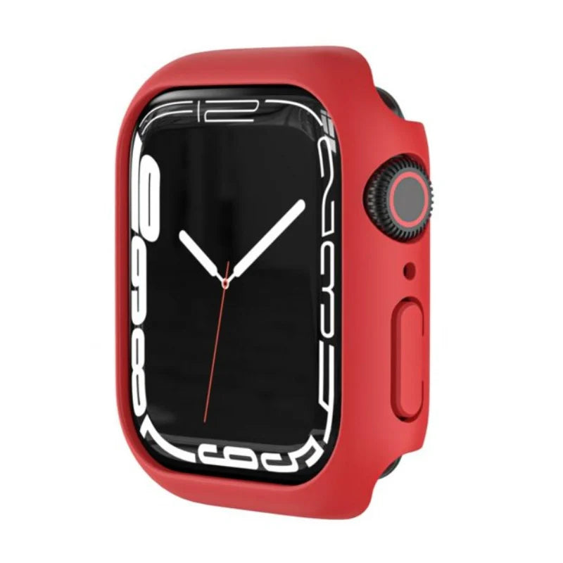 Apple Watch Series 7 (GPS 45mm) -  Red Aluminum With REDEFINE Braided Stretchy Adjustable Watch Band Black